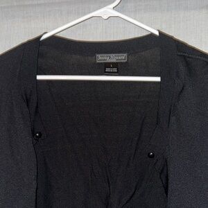 Jones New York Women's Classic Black Cardigan